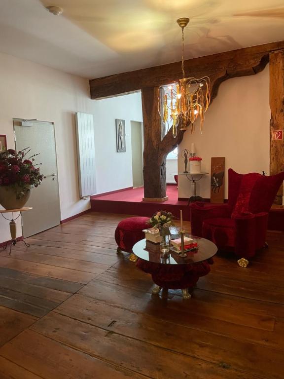 Posezení v ubytování Haus Wullfcrona