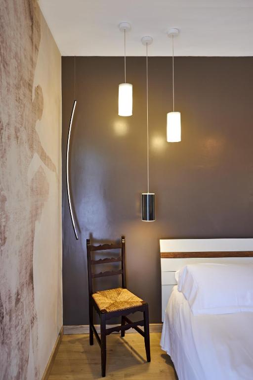 Postelja oz. postelje v sobi nastanitve Agriturismo Cascina Sciulun