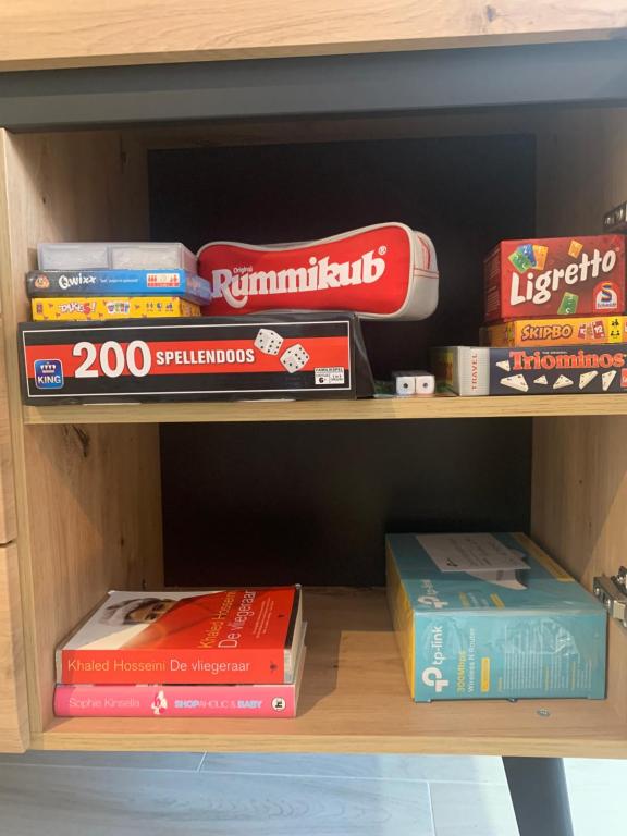 Knihovna v apartmánu