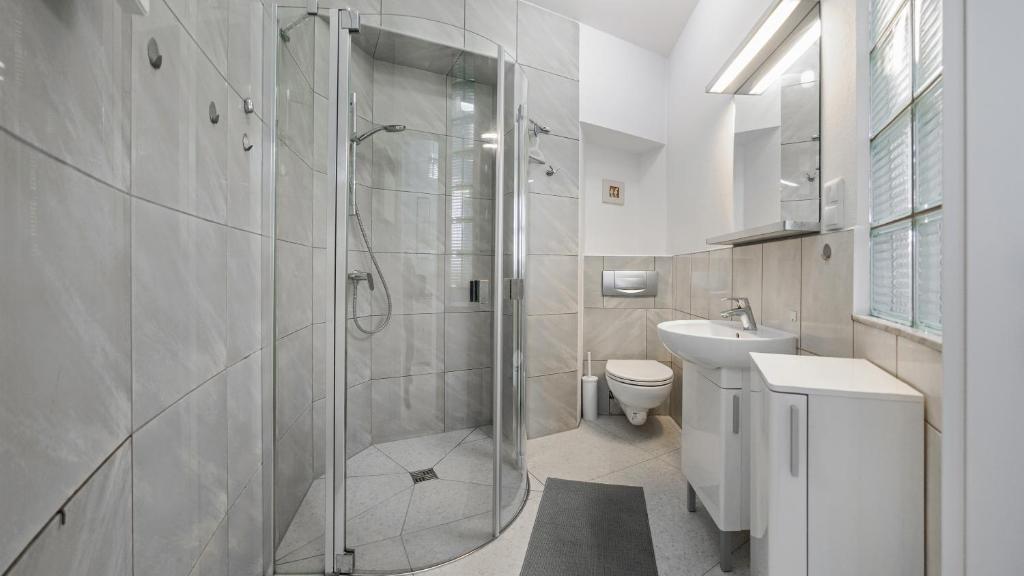 Kúpeľňa v ubytovaní Apartamenty Sun & Snow Traugutta Plaża