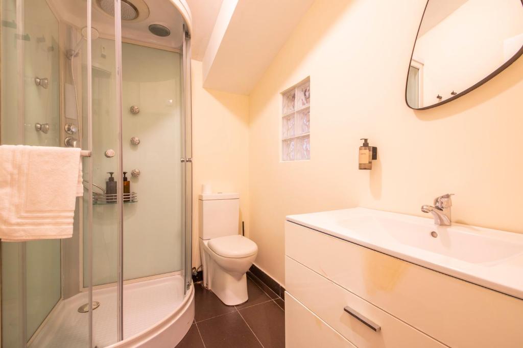 Koupelna v ubytování Hotel Donosti