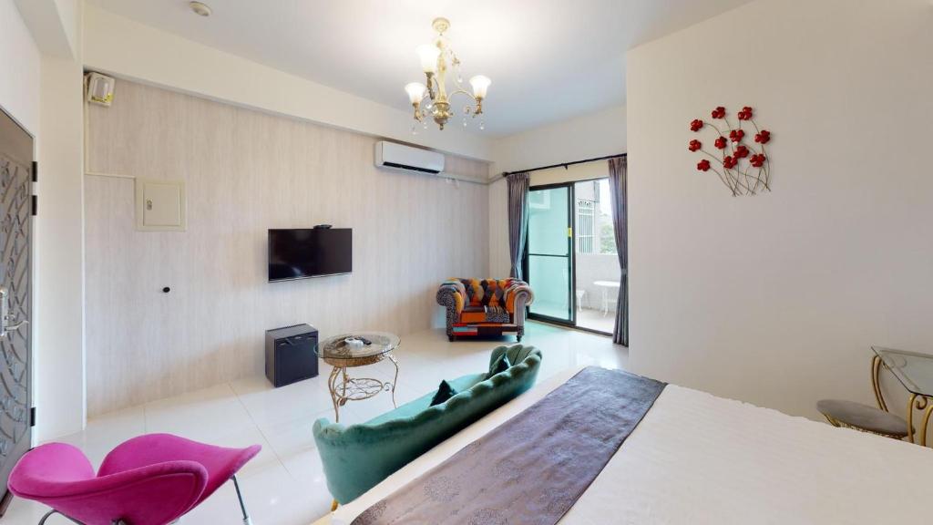 TV a/nebo společenská místnost v ubytování Avenue B&B
