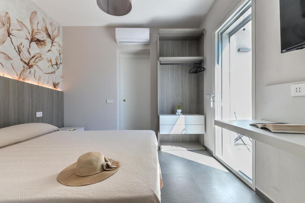 Posteľ alebo postele v izbe v ubytovaní Villa Serena vista mare