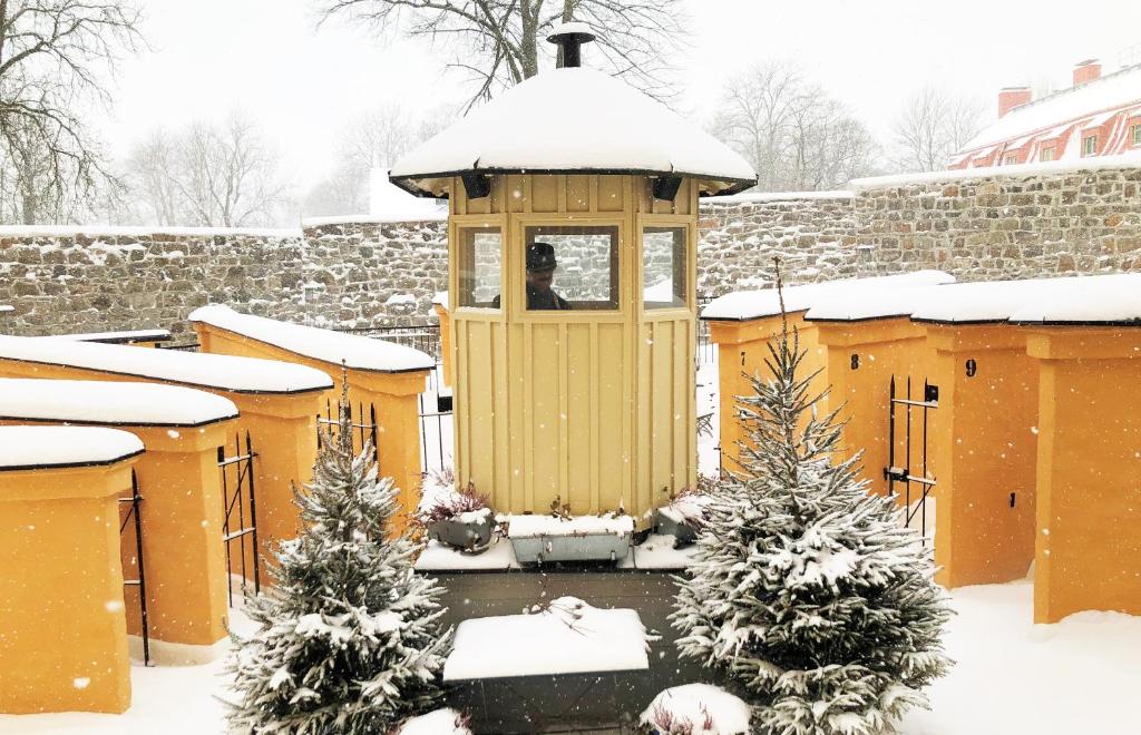 STF Långholmen Hostel im Winter