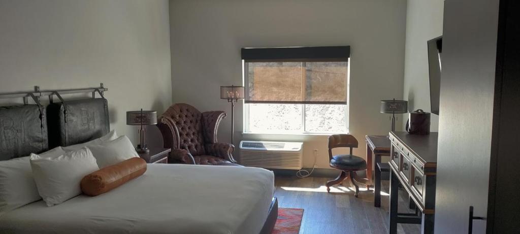 Postel nebo postele na pokoji v ubytování Bunk House