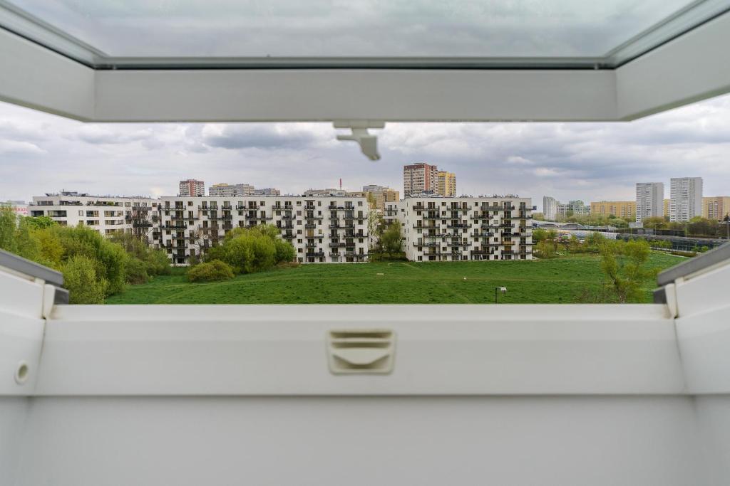 Balkón alebo terasa v ubytovaní Zoliborz P&O Serviced Apartments