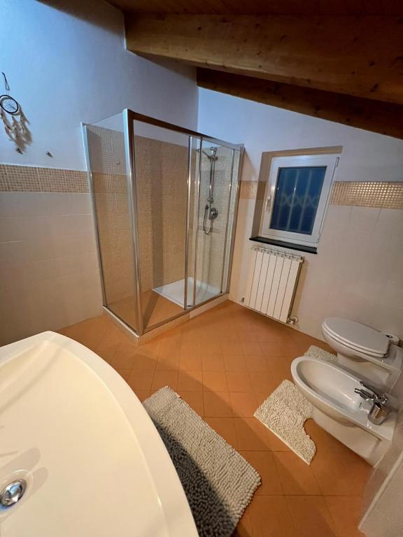 Koupelna v ubytování Casa Ori