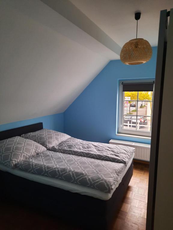 Postel nebo postele na pokoji v ubytování Wohnung in Bad Lippspringe