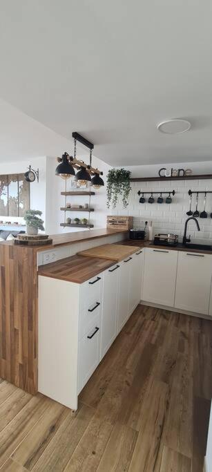 Kuchyň nebo kuchyňský kout v ubytování Sunsetmare Vacational Apartment
