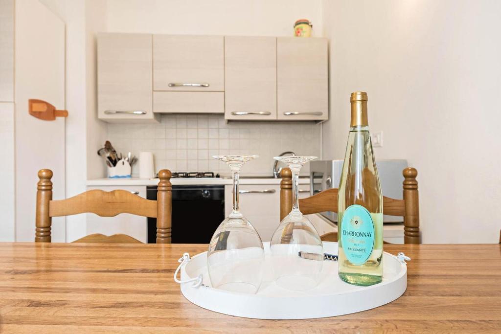 Η κουζίνα ή μικρή κουζίνα στο borgo due con parcheggio