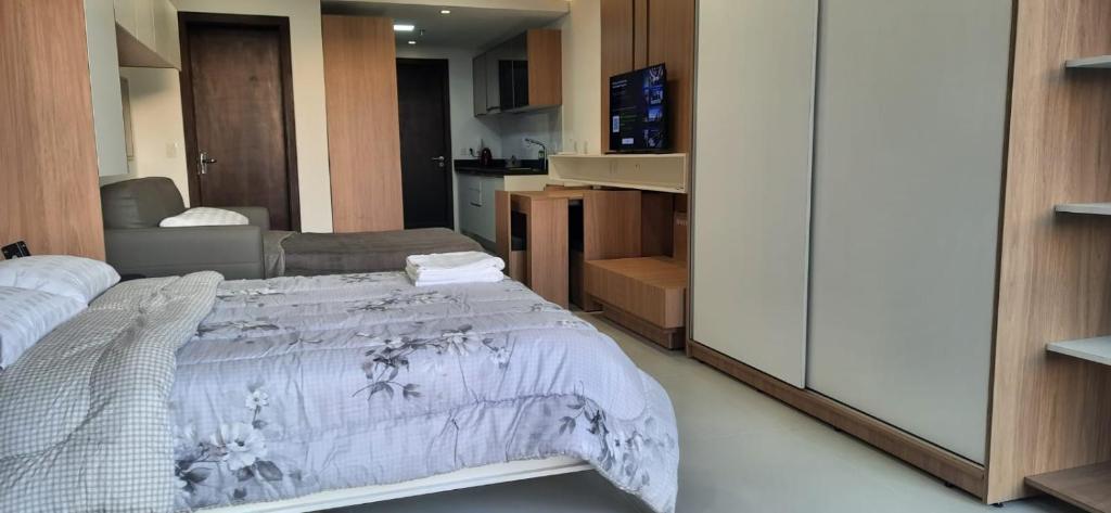 Postel nebo postele na pokoji v ubytování Edificio Flats del sol