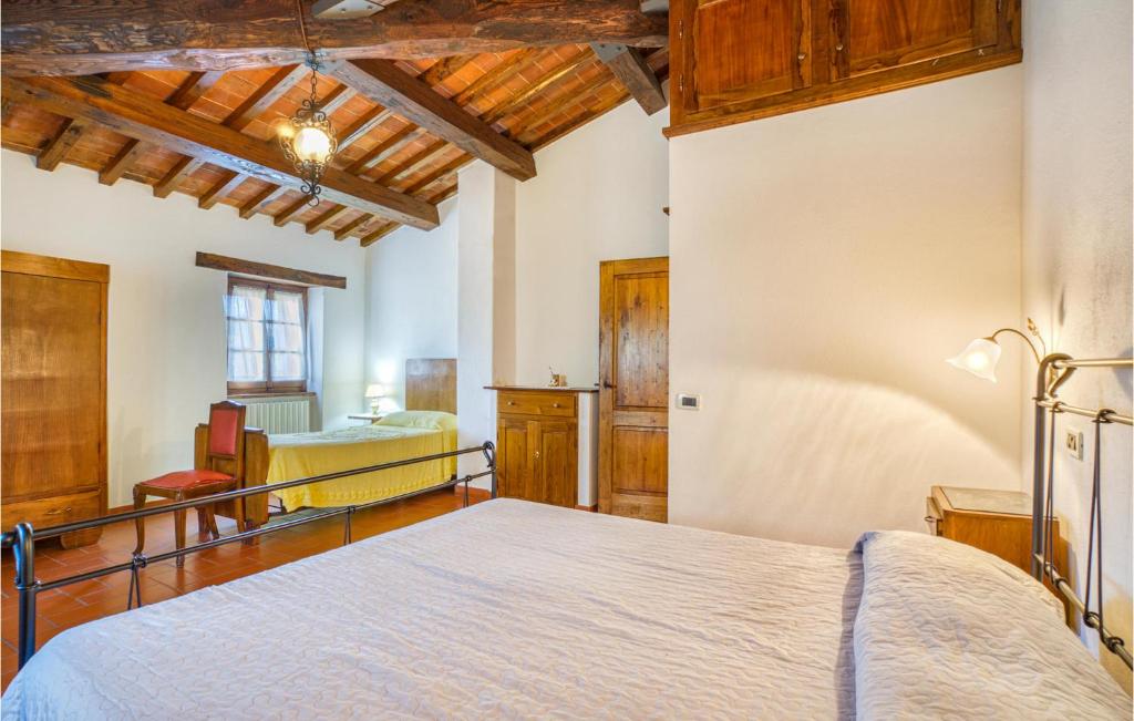 Posteľ alebo postele v izbe v ubytovaní Lovely Home In Castiglion Fiorentino