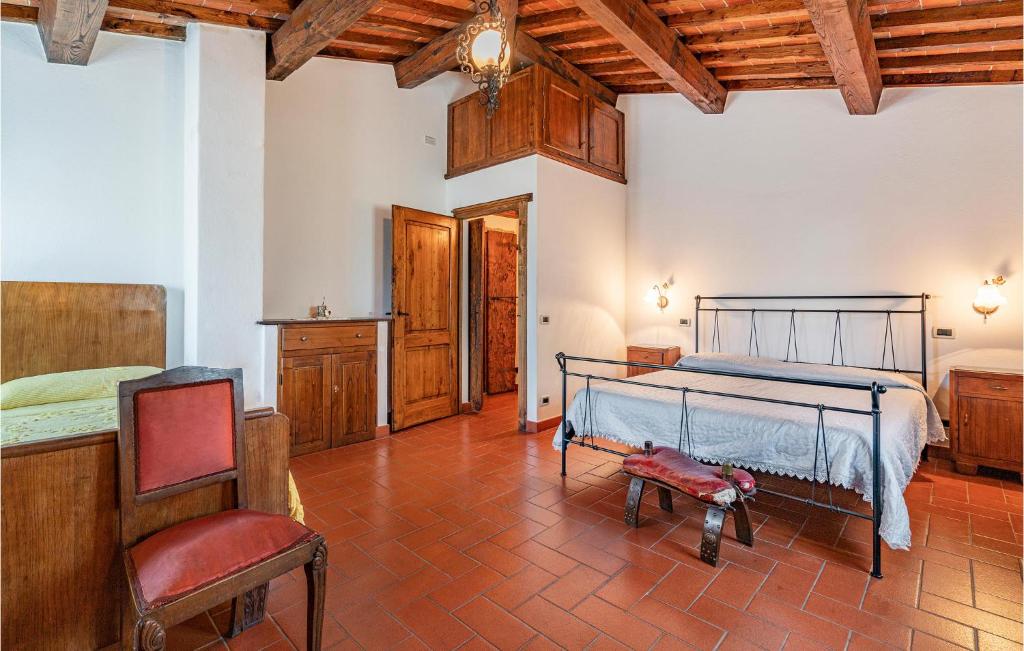 Posteľ alebo postele v izbe v ubytovaní Lovely Home In Castiglion Fiorentino