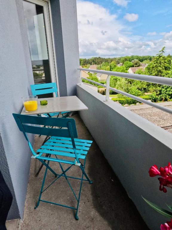 Balkón alebo terasa v ubytovaní Appartement Cosy Joué-Les-Tours