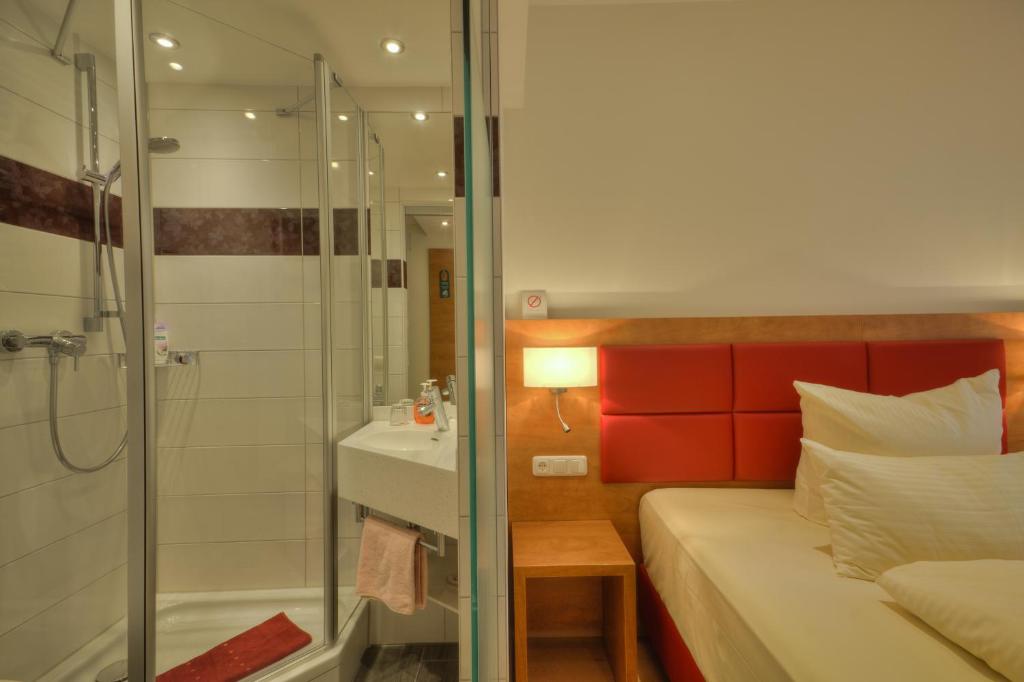 Koupelna v ubytování Hotel Condor