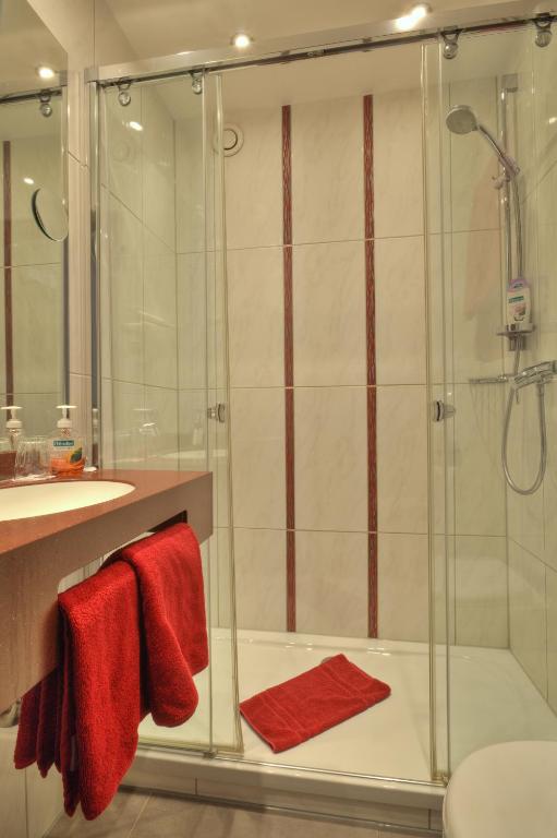 Koupelna v ubytování Hotel Condor