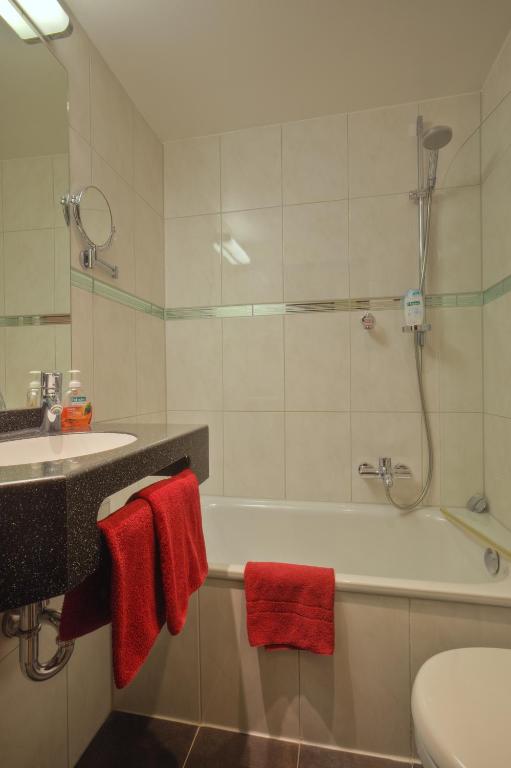 Koupelna v ubytování Hotel Condor