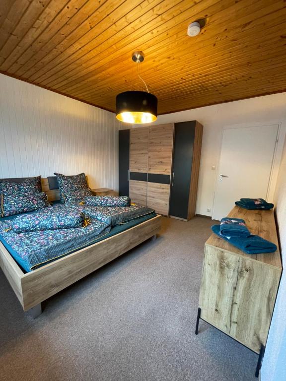 Postel nebo postele na pokoji v ubytování Haus Silverfern
