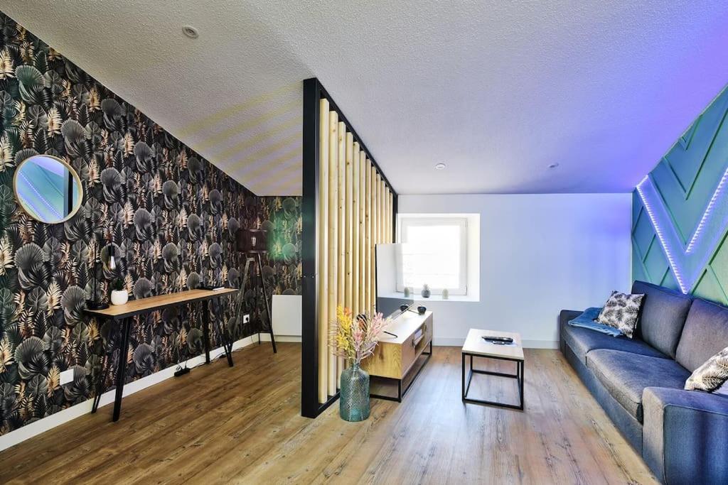 Posezení v ubytování appartement Karibu à Lagnieu
