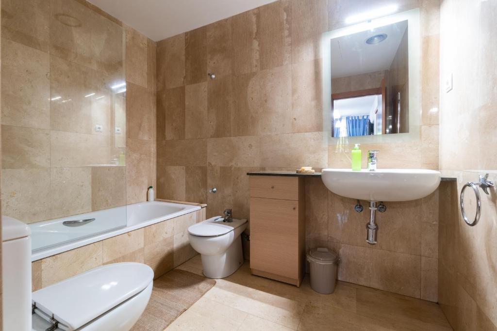 Koupelna v ubytování Apartament Granollers Up Live I
