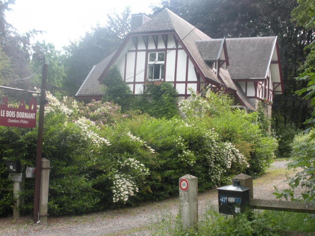 Zahrada ubytování B&B Le Bois Dormant