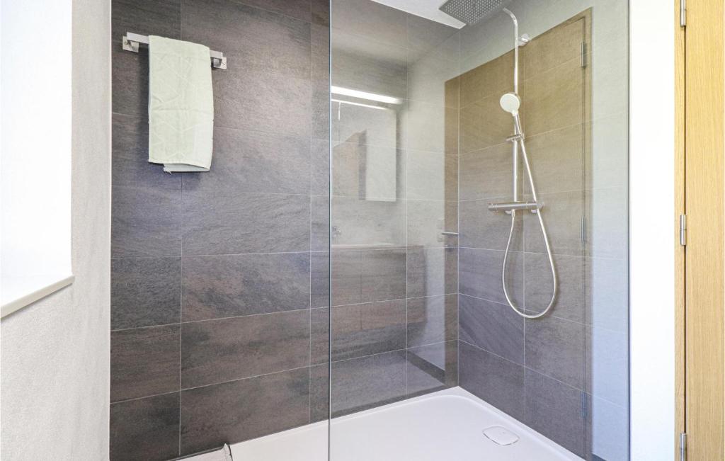 Koupelna v ubytování Ferienwohnung Mit Ausblick