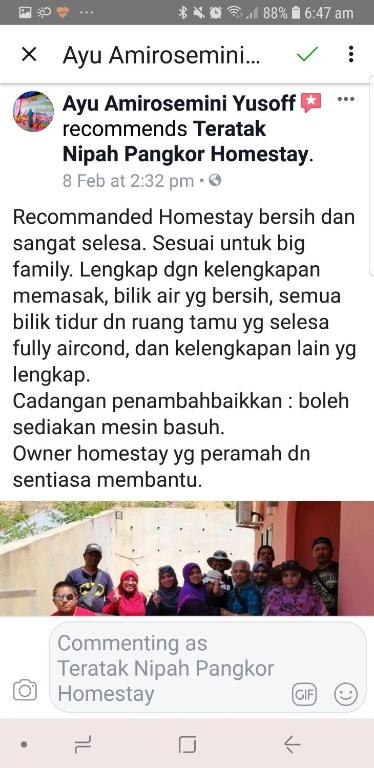 Gambar di galeri bagi Teratak Nipah Beach Homestay Teluk Nipah di Pangkor