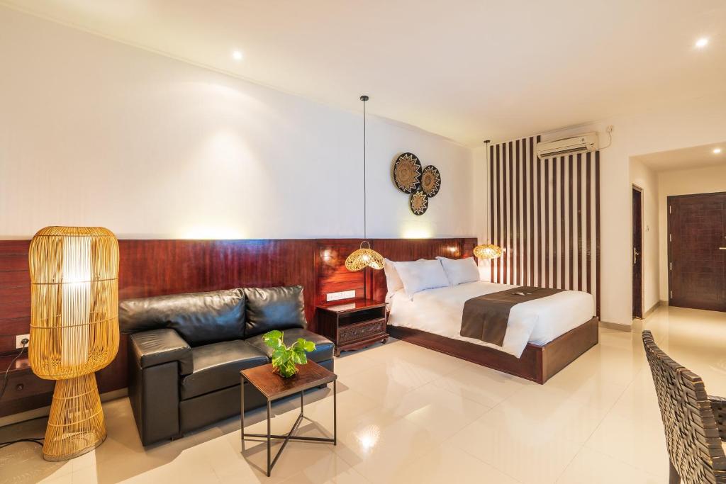 Katil atau katil-katil dalam bilik di Suka Beach Inn