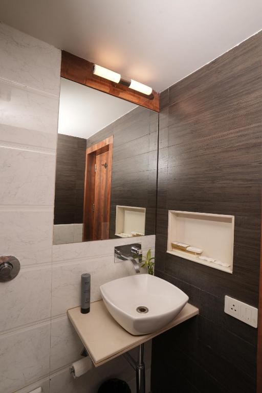 Koupelna v ubytování Hotel Hardeo
