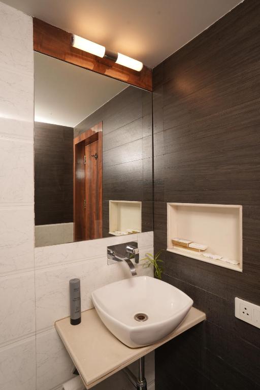 Koupelna v ubytování Hotel Hardeo