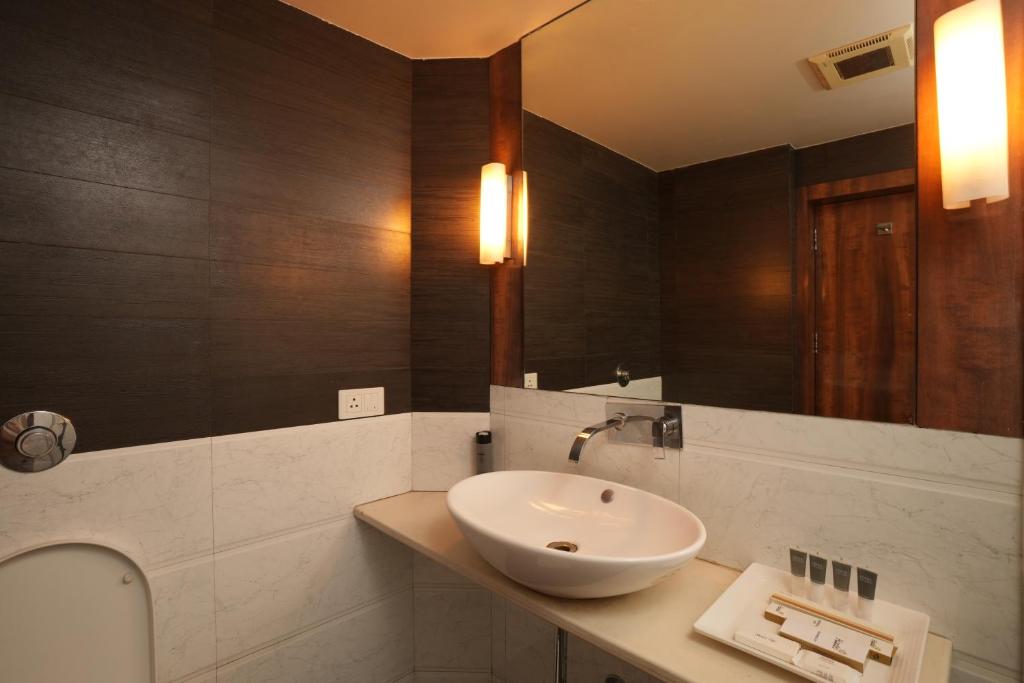 Koupelna v ubytování Hotel Hardeo