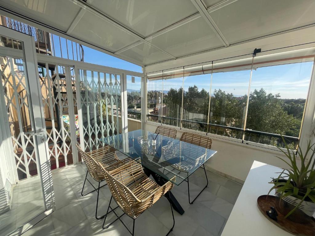 Balkon lub taras w obiekcie Atico penthouse