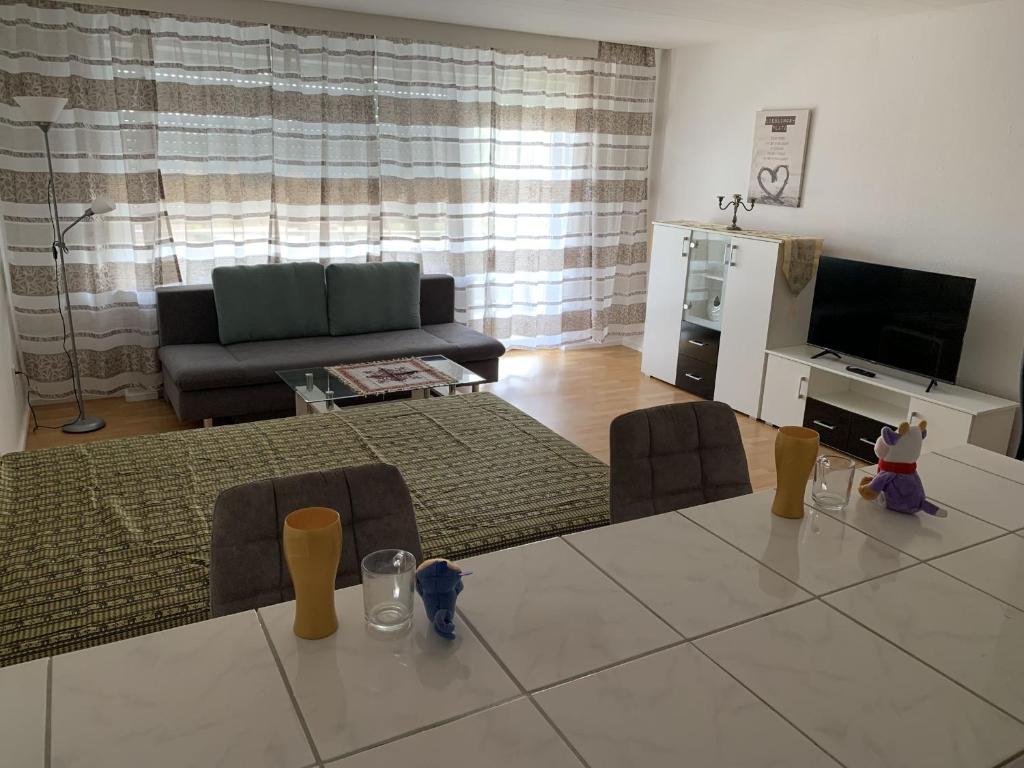 TV a/nebo společenská místnost v ubytování Ferienappartment Möhnesee