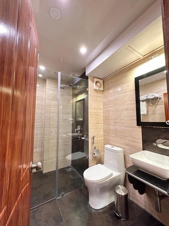 Koupelna v ubytování NUMINOUS HOTEL