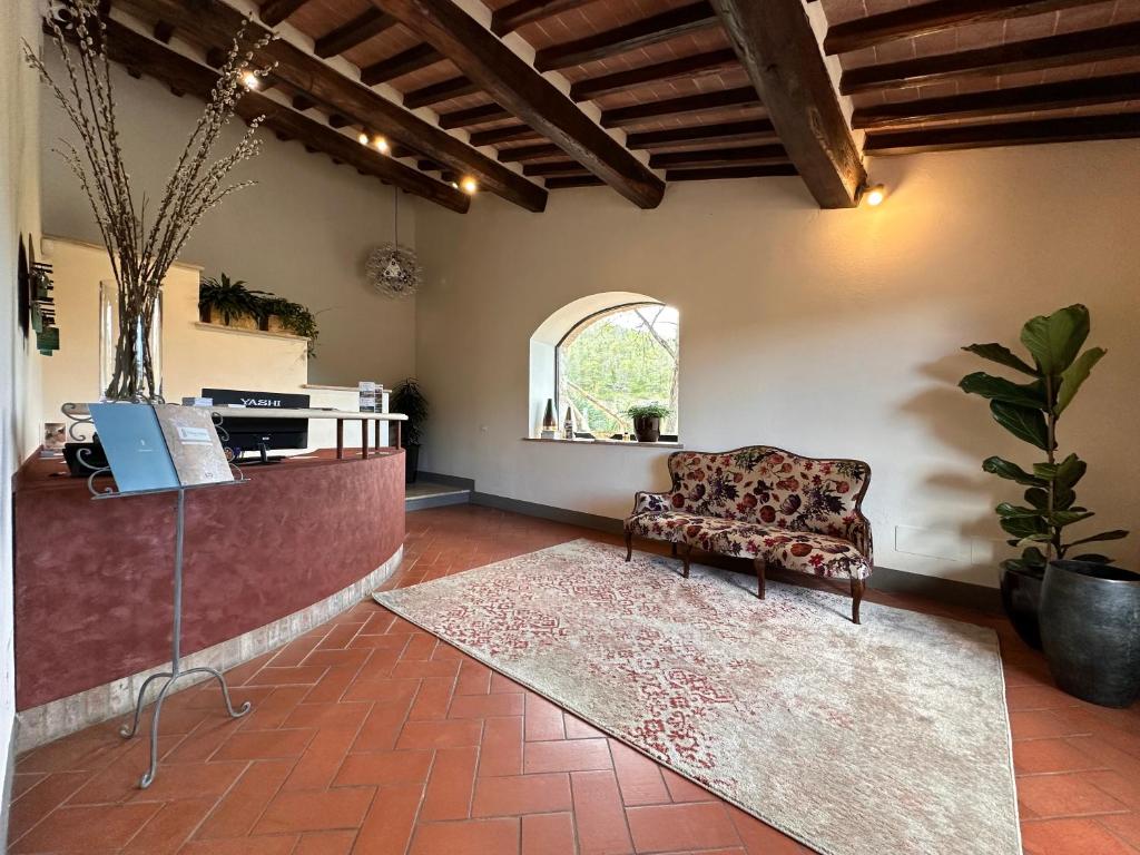 Posezení v ubytování Borgo Le Noci Chianti Retreat & Pool