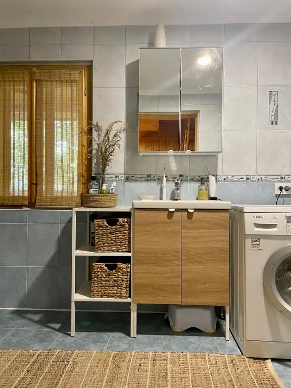 Kuchyň nebo kuchyňský kout v ubytování Sheshory Chalet