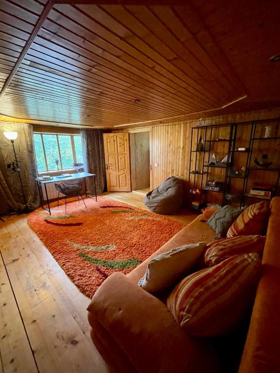Postel nebo postele na pokoji v ubytování Sheshory Chalet