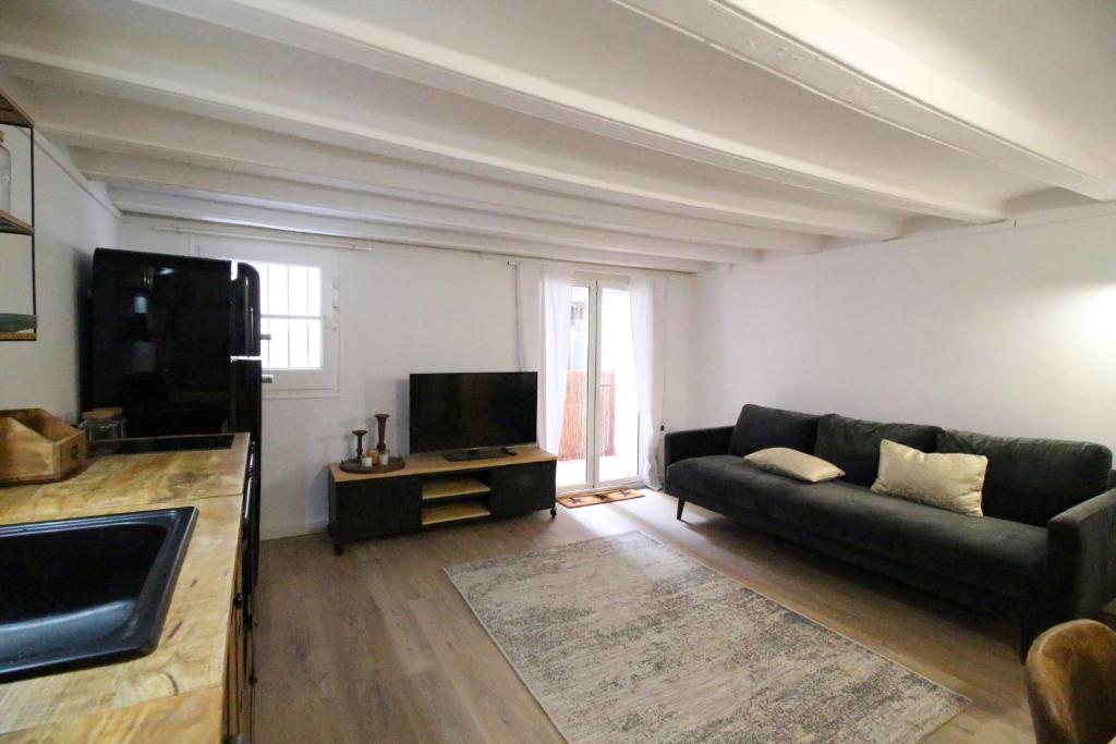 TV a/nebo společenská místnost v ubytování New design apartment in Barcelona center.