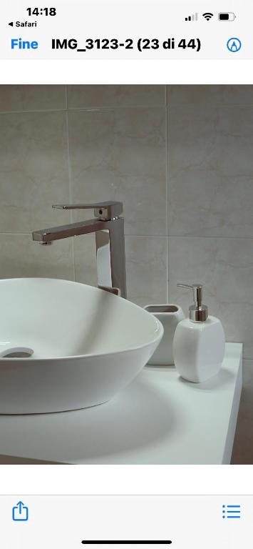 Koupelna v ubytování B&B SulViale