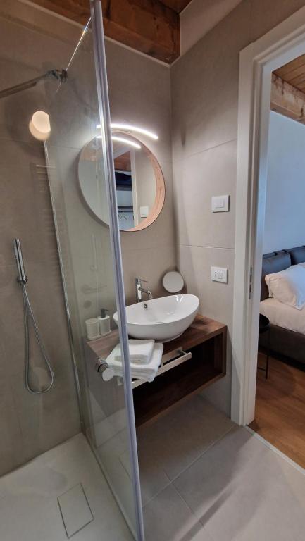 Koupelna v ubytování Casa Ossan