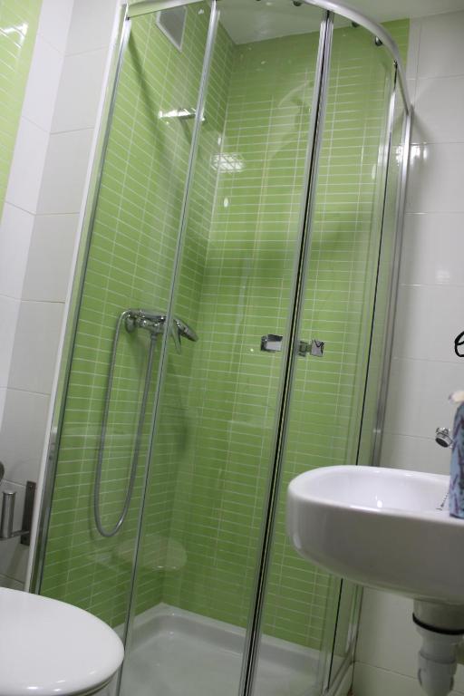 Koupelna v ubytování Adosinda Suite