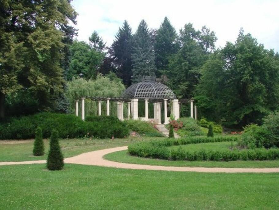 Zahrada ubytování Rodinný půldomek s vybavením a bazenem