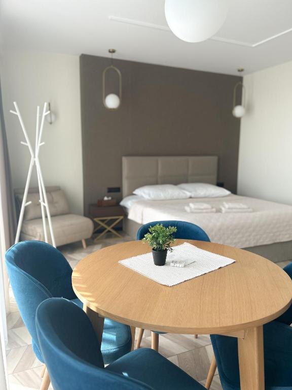 Posteľ alebo postele v izbe v ubytovaní BUNASTA Apartments