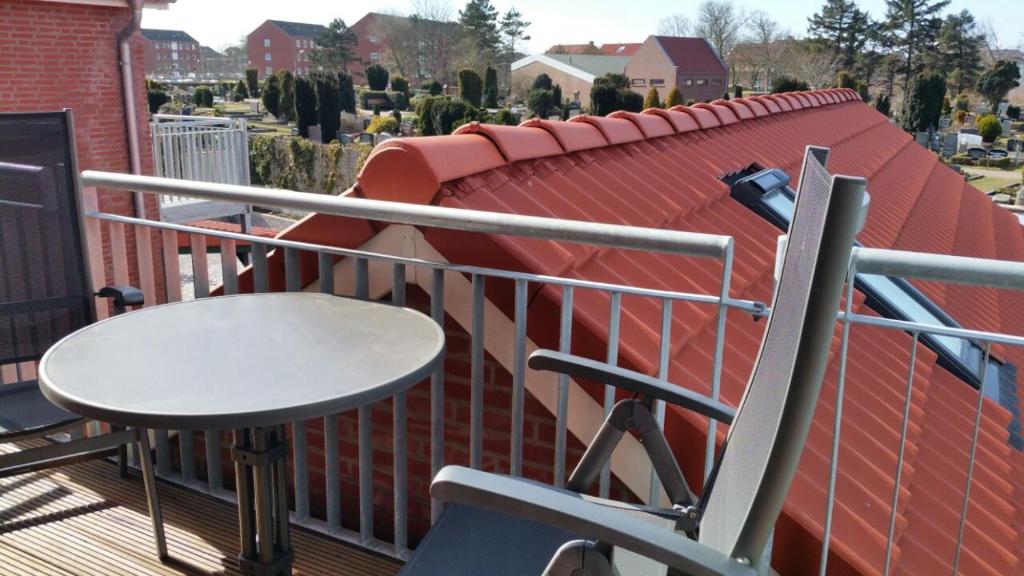 Balkón nebo terasa v ubytování Swantje in Residenz zum Südstrand