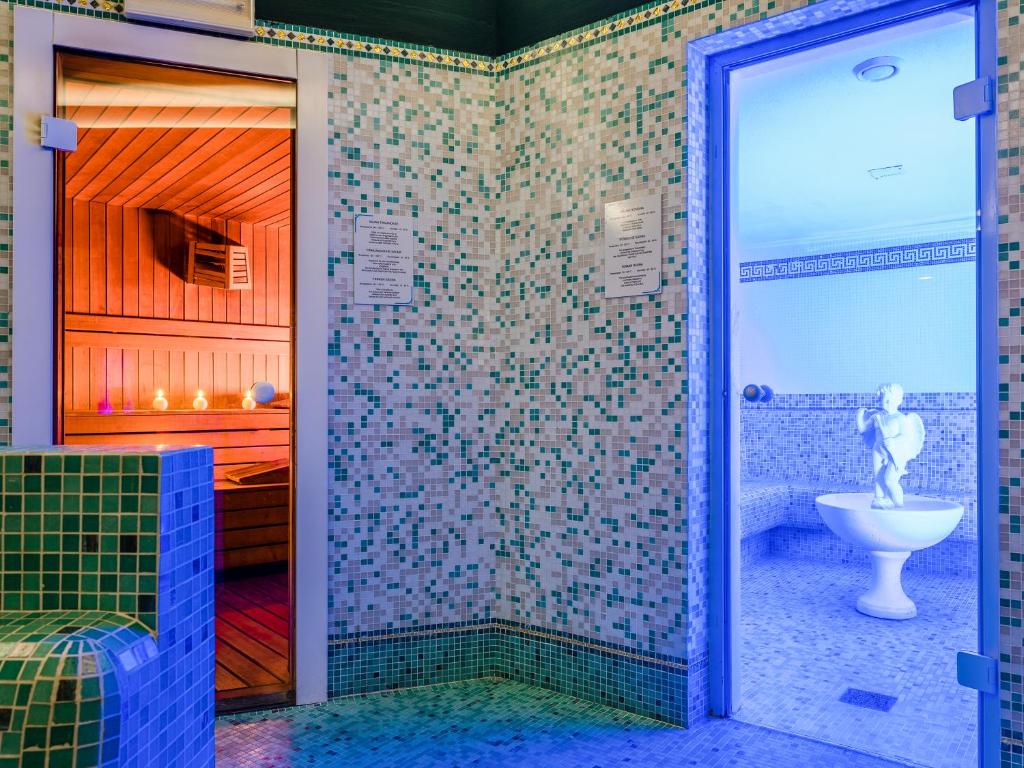 Koupelna v ubytování Parc Hotel Gritti