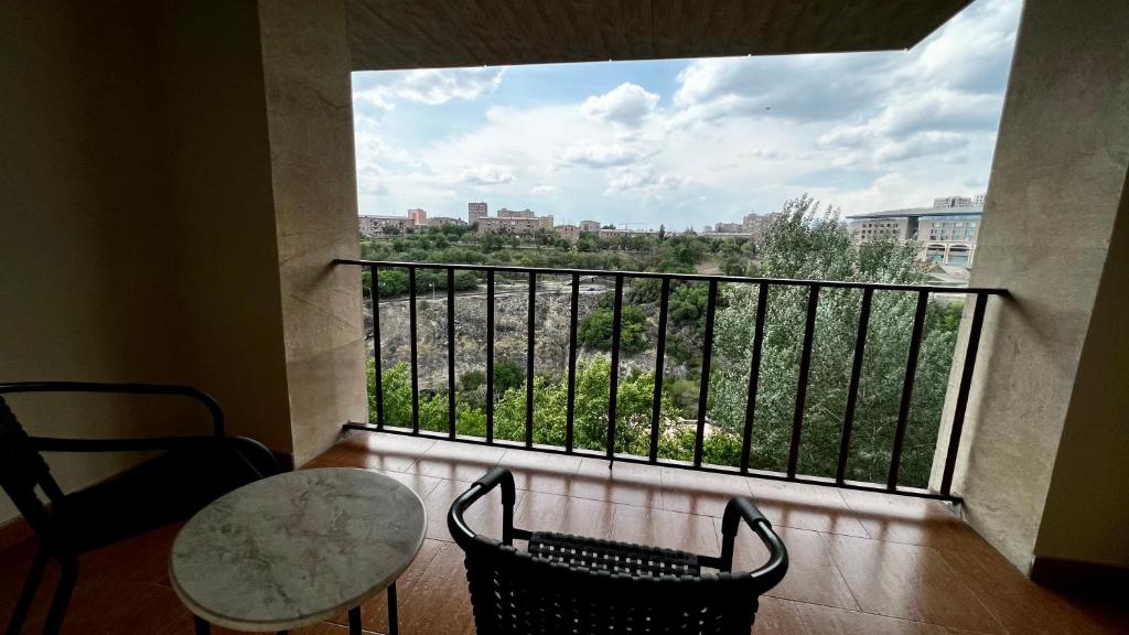 Balkón nebo terasa v ubytování Olympia Garden Hotel