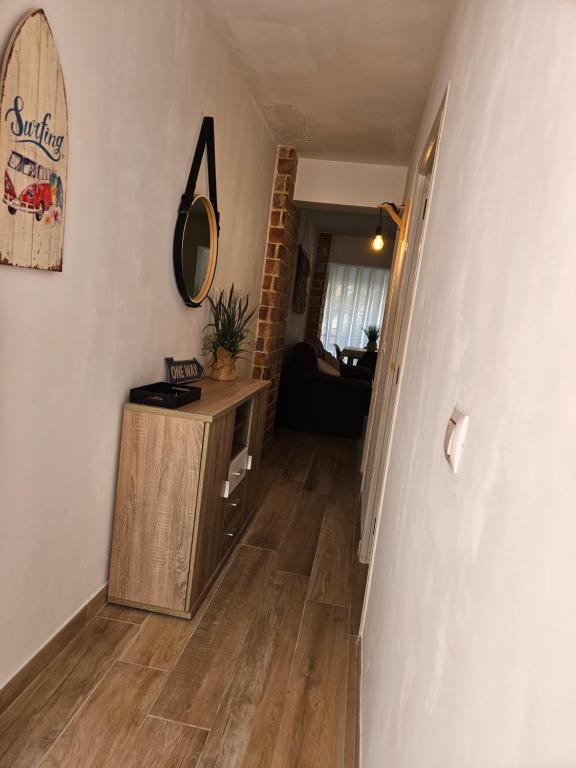 A television and/or entertainment centre at "Corner of happiness"