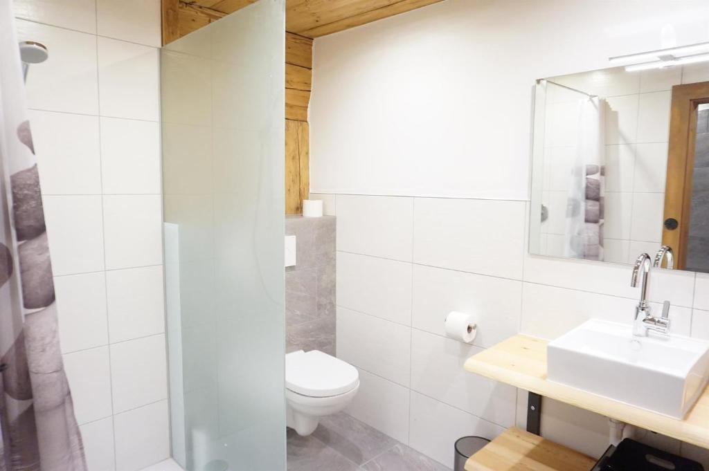 Koupelna v ubytování Ferienwohnung Litzlhof