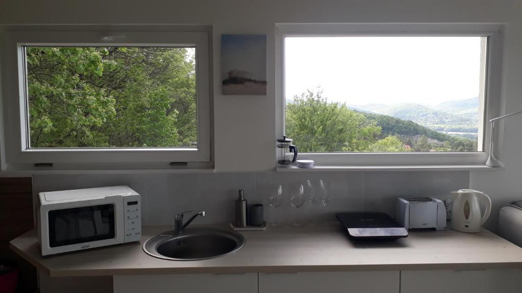 Kuchyň nebo kuchyňský kout v ubytování Csudahely - WonderPlace