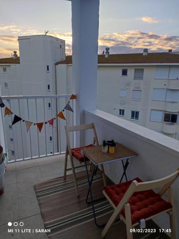 Balkón nebo terasa v ubytování somriu Apartament Fenals Platja